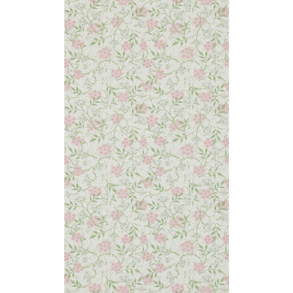 Jasmine Wallpaper 214725 by Morris & Co in Blossom Pink Sage